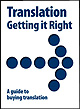 ATA brochure called 'Translation - Getting It Right.