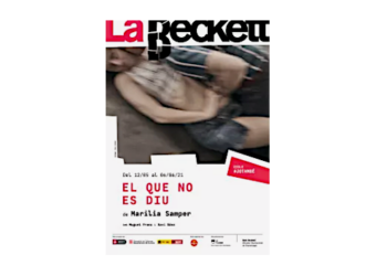 Poster for the Catalan play "El que no es diu."