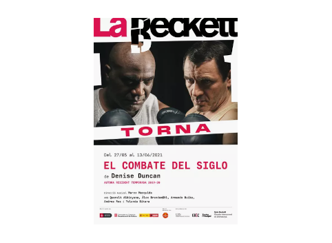 Poster for the Spanish play "El combate del siglo"